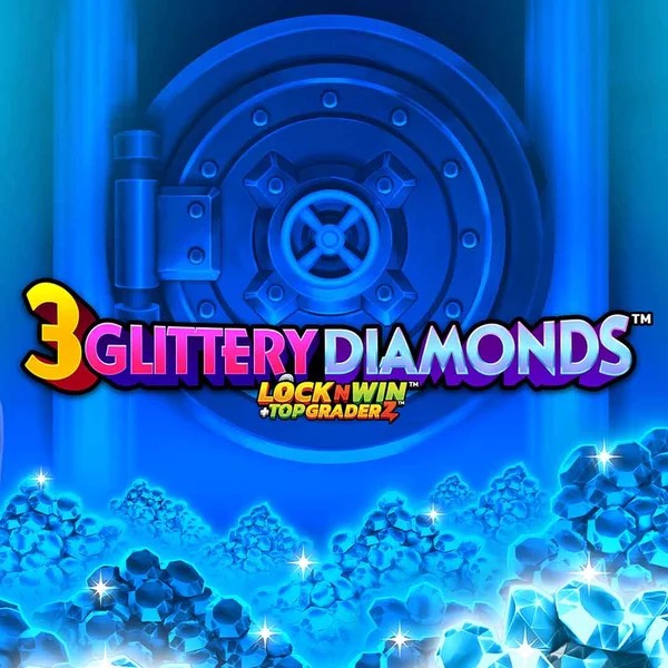 3 Glittery Diamonds logo by PearFiction Studios at Locowin Casino