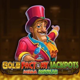 Play Gold Factory Jackpots Mega Moolah slot by Aurum Signature Studios on locowinjuego.es