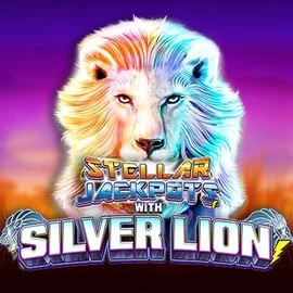 Stellar Jackpots with Silver Lion by Lightning Box Game, showcased at locowinjuego.es – game logo