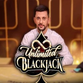 Unlimited Blackjack slot logo by Ezugi at Locowin Casino